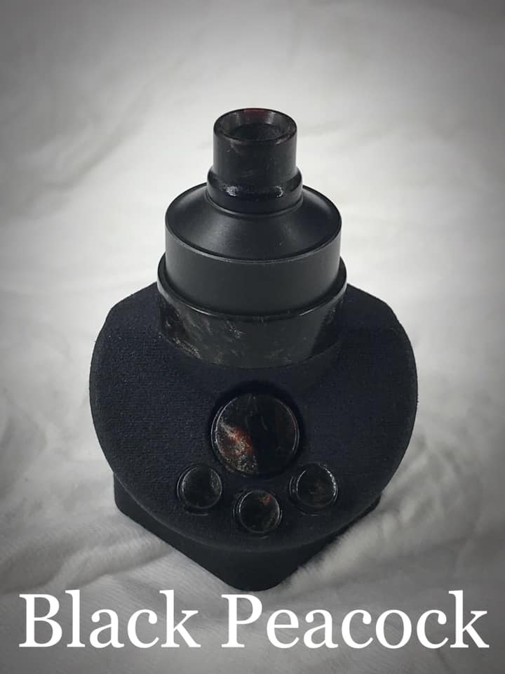 BMM Lathe Turned Accessories - Black Peacock