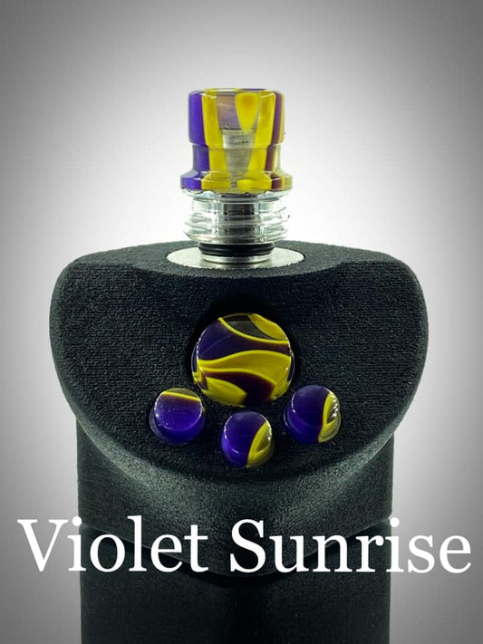 BMM Lathe Turned Accessories - Violet Sunrise