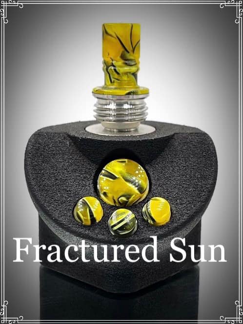 BMM Lathe Turned Accessories - Fractured Sun