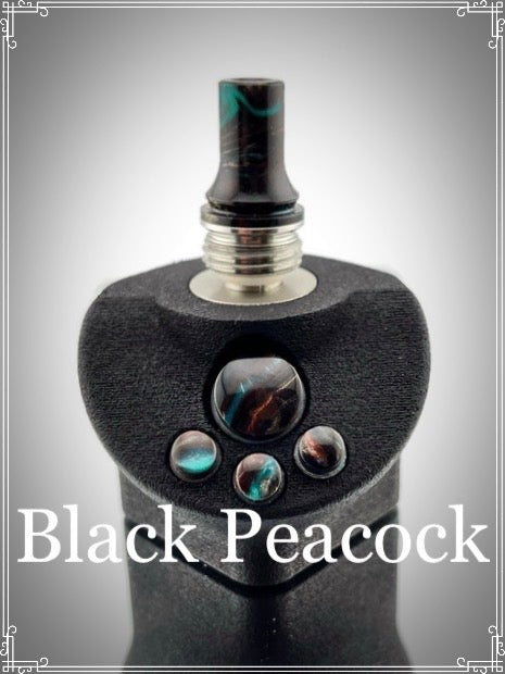 BMM Lathe Turned Accessories - Black Peacock