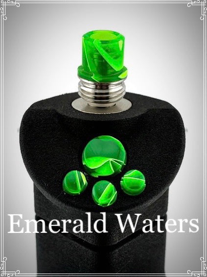 BMM Lathe Turned Accessories - Emerald Waters