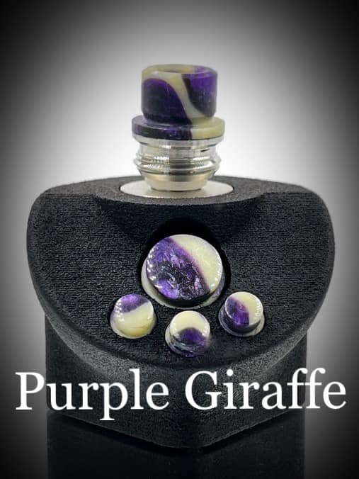 BMM Lathe Turned Accessories - Purple Giraffe