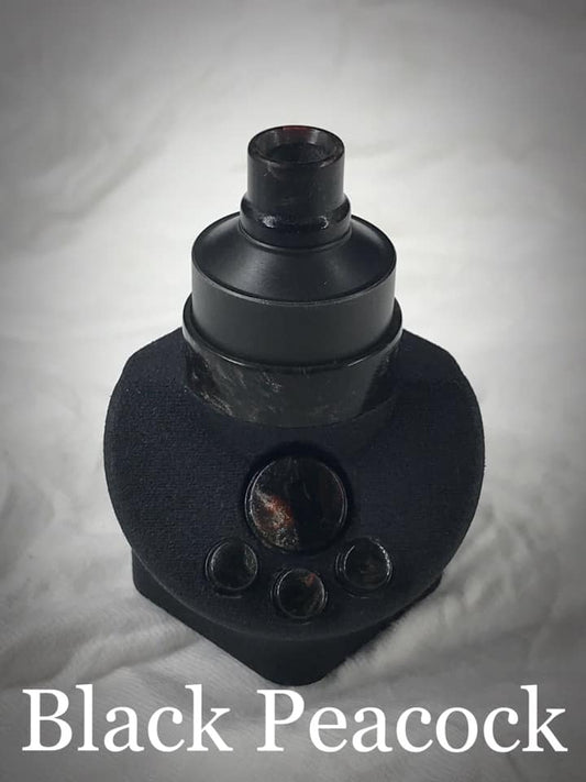 BMM Lathe Turned Accessories - Black Peacock