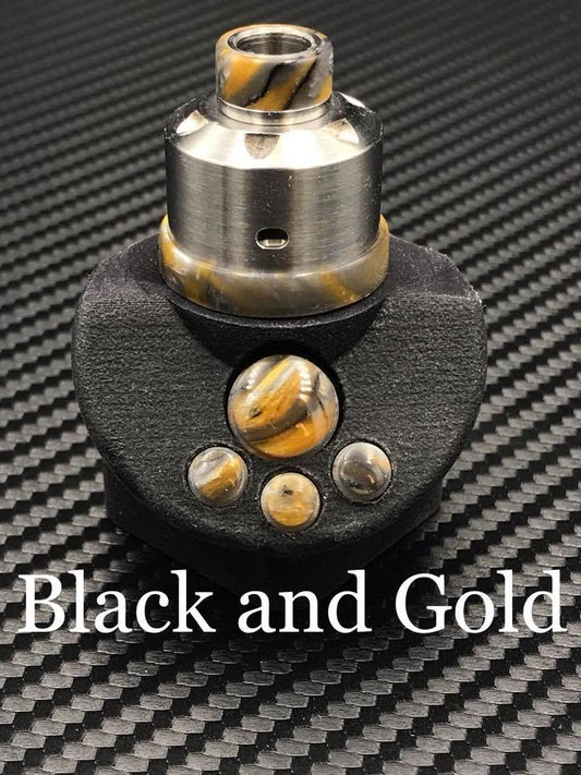 BMM Lathe Turned Accessories - Black and Gold
