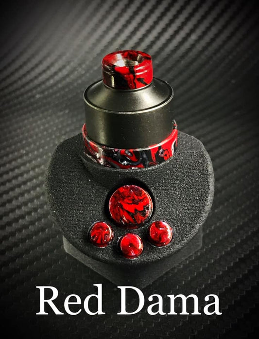 BMM Lathe Turned Accessories - Red Dama