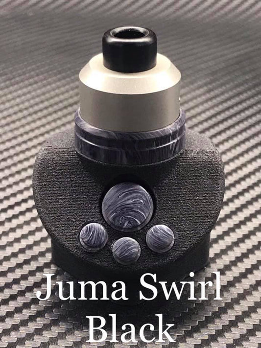 BMM Lathe Turned Accessories - Juma Swirl Black