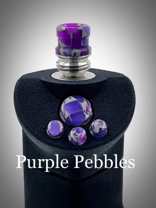 BMM Lathe Turned Accessories - Purple Pebbles