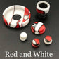 BMM Lathe Turned Accessories - Red and White