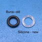 4pc - Clear Silicone DT O-Ring