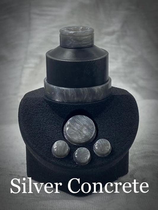 BMM Lathe Turned Accessories - Silver Concrete