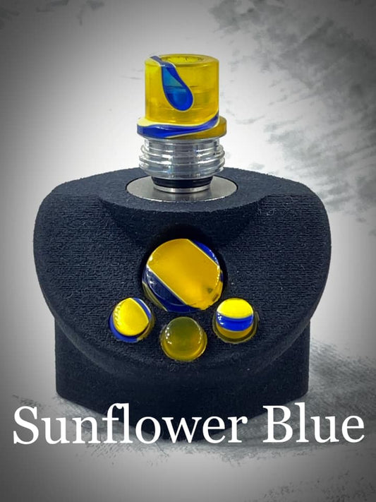 BMM Lathe Turned Accessories - Sunflower Blue