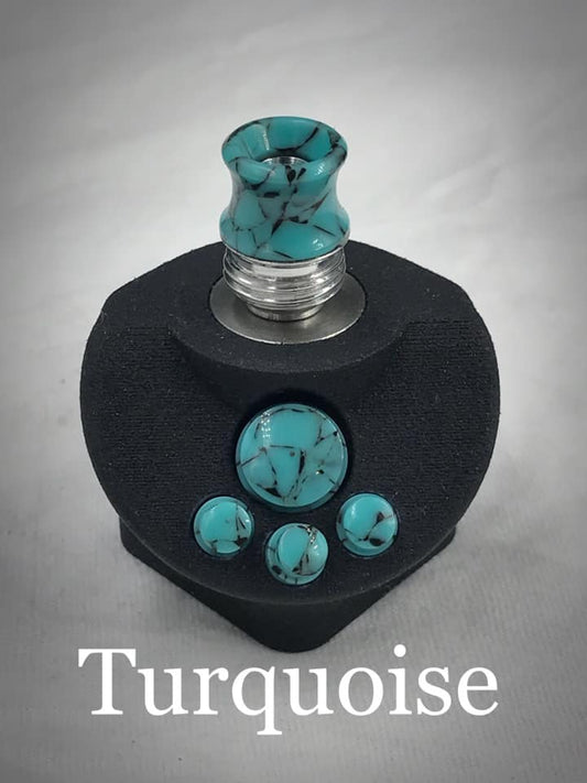 BMM Lathe Turned Accessories - Turquoise