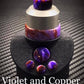 BMM Lathe Turned Accessories - Violet and Copper