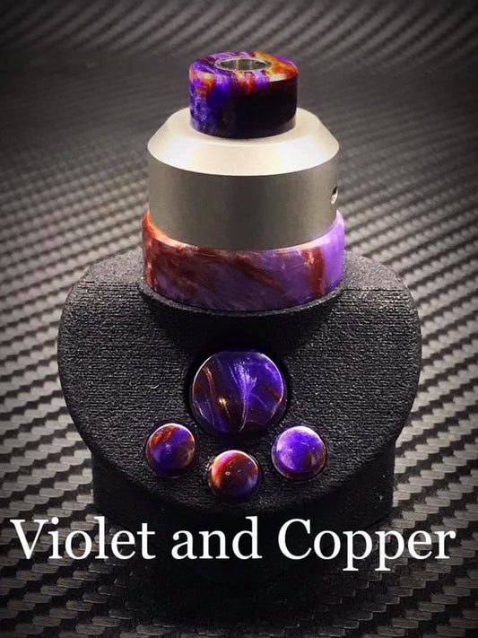 BMM Lathe Turned Accessories - Violet and Copper