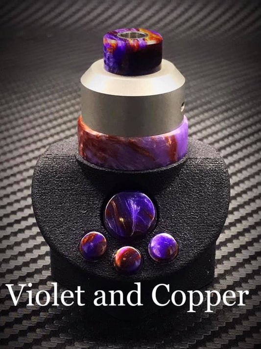 BMM Lathe Turned Accessories - Violet and Copper