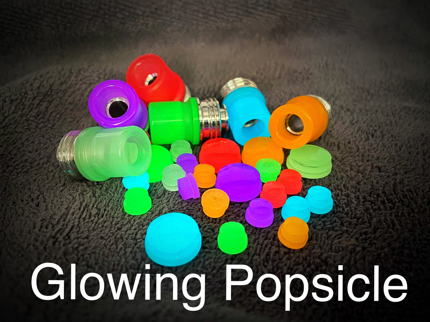 BMM Lathe Turned Accessories - Glowing Popsicle